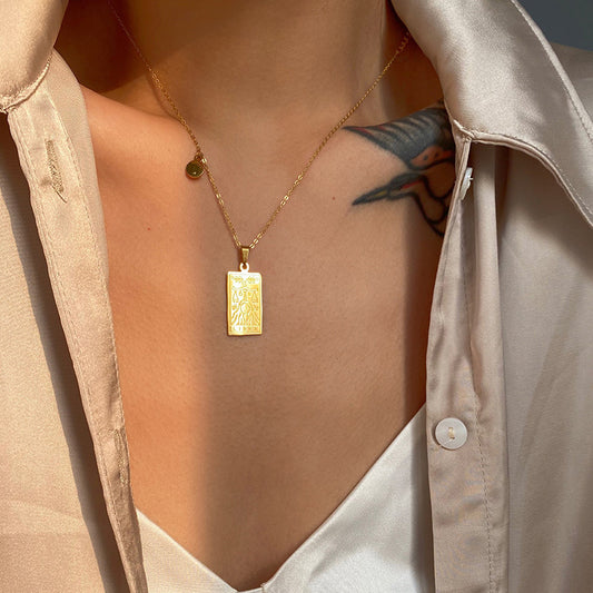 Zodiac Sign Pendant Necklace – 12 Constellations in Gold